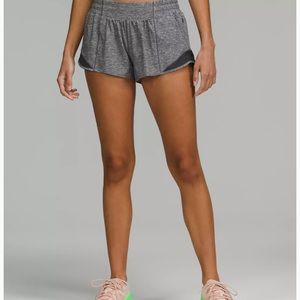 Lulu lemon gray 2.5’ athletic running shorts